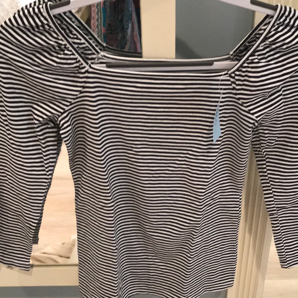 Loft striped top. NWT size pxxs